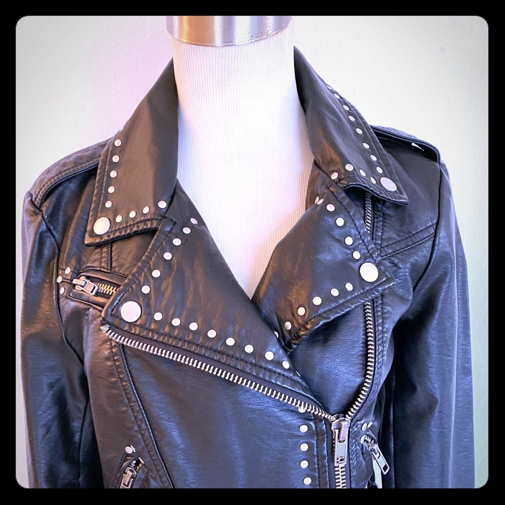Free People Faux leather moto jacket